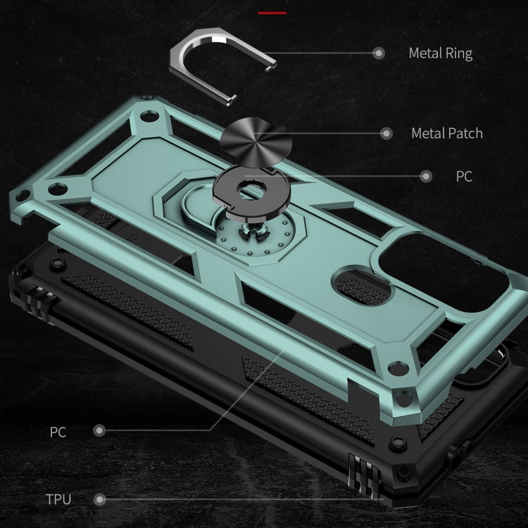 For Motorola Moto G60s Shockproof TPU + PC Phone Case with 360 Degree Rotating Holder