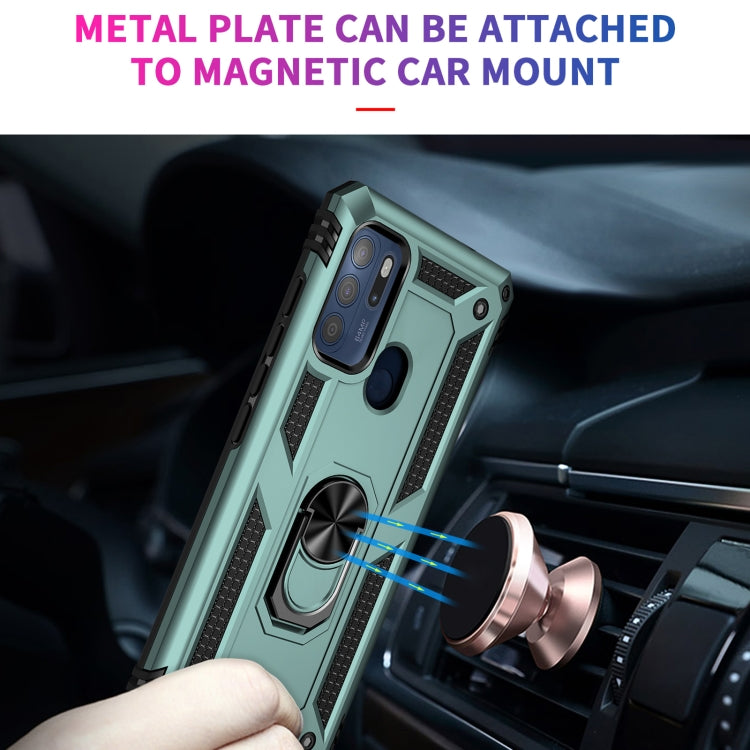 For Motorola Moto G60s Shockproof TPU + PC Phone Case with 360 Degree Rotating Holder