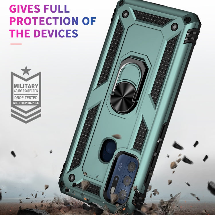 For Motorola Moto G60s Shockproof TPU + PC Phone Case with 360 Degree Rotating Holder