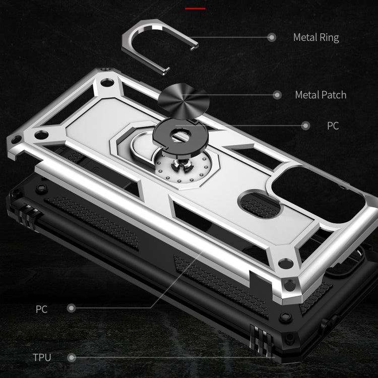 For Motorola Moto G60s Shockproof TPU + PC Phone Case with 360 Degree Rotating Holder