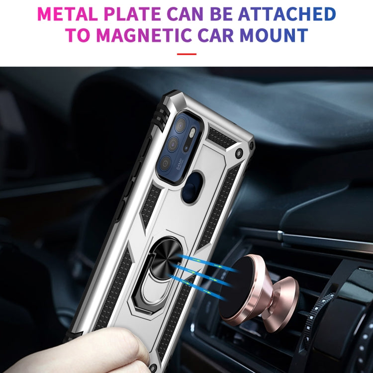 For Motorola Moto G60s Shockproof TPU + PC Phone Case with 360 Degree Rotating Holder
