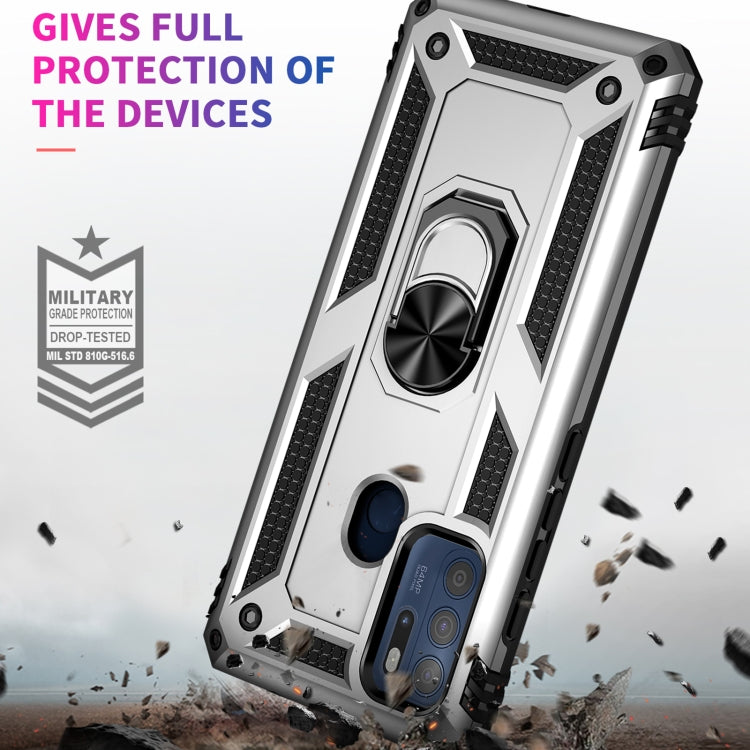 For Motorola Moto G60s Shockproof TPU + PC Phone Case with 360 Degree Rotating Holder
