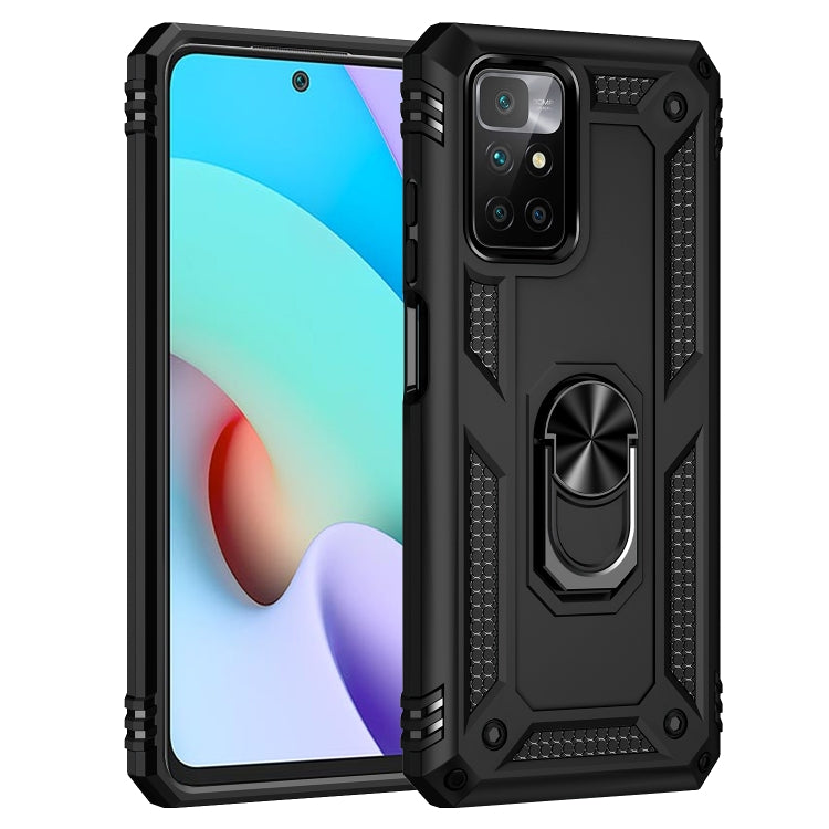 For Xiaomi Redmi 10 Shockproof TPU + PC Phone Case with 360 Degree Rotating Holder