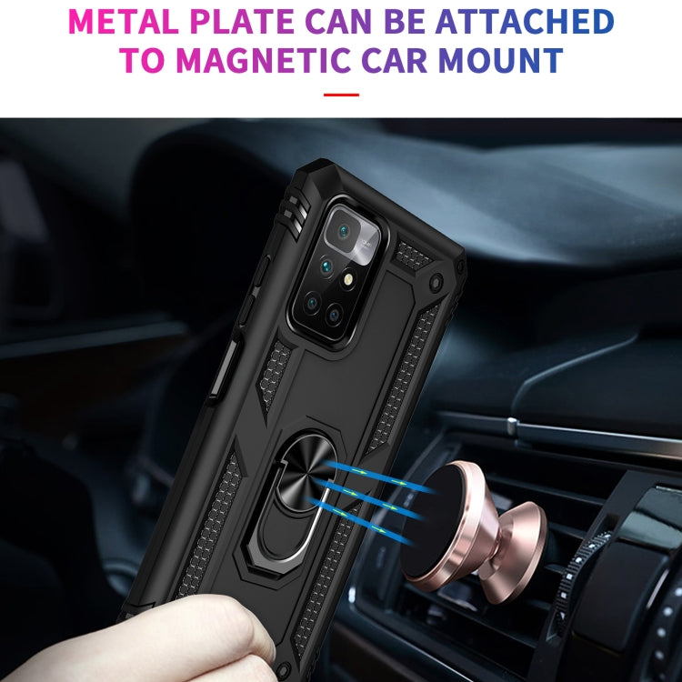 For Xiaomi Redmi 10 Shockproof TPU + PC Phone Case with 360 Degree Rotating Holder