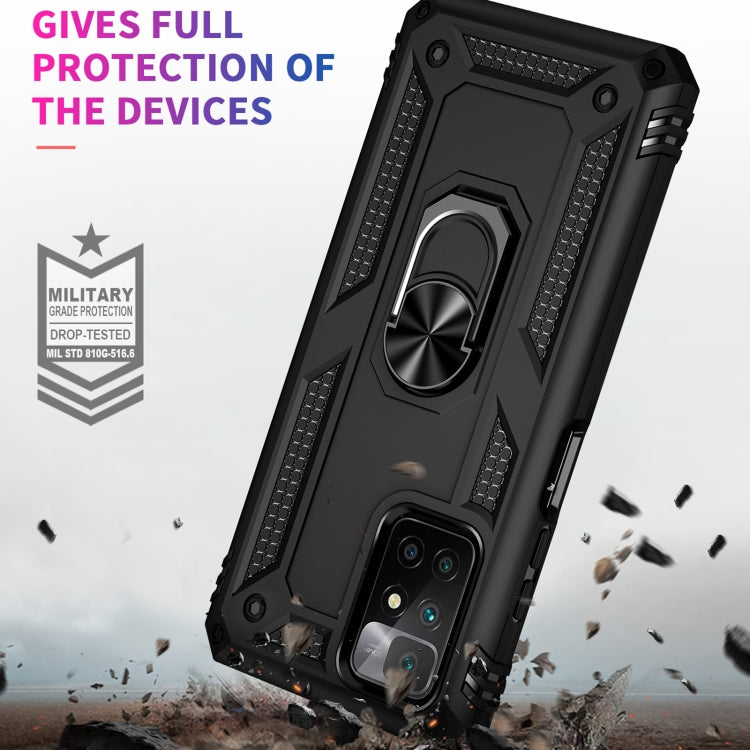 For Xiaomi Redmi 10 Shockproof TPU + PC Phone Case with 360 Degree Rotating Holder