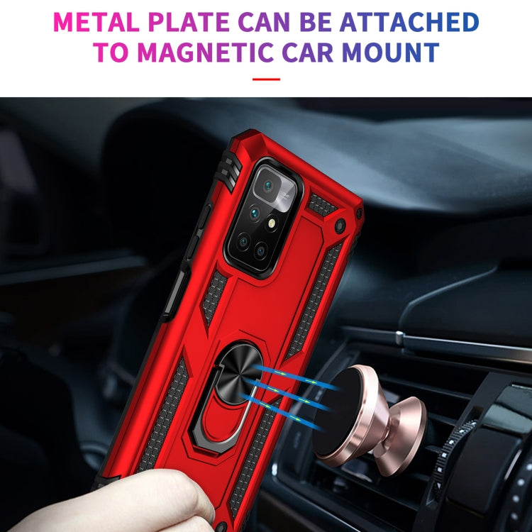For Xiaomi Redmi 10 Shockproof TPU + PC Phone Case with 360 Degree Rotating Holder