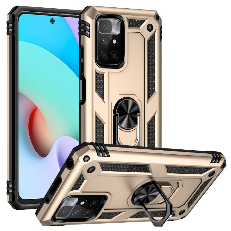 For Xiaomi Redmi 10 Shockproof TPU + PC Phone Case with 360 Degree Rotating Holder