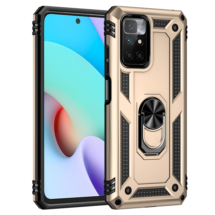 For Xiaomi Redmi 10 Shockproof TPU + PC Phone Case with 360 Degree Rotating Holder