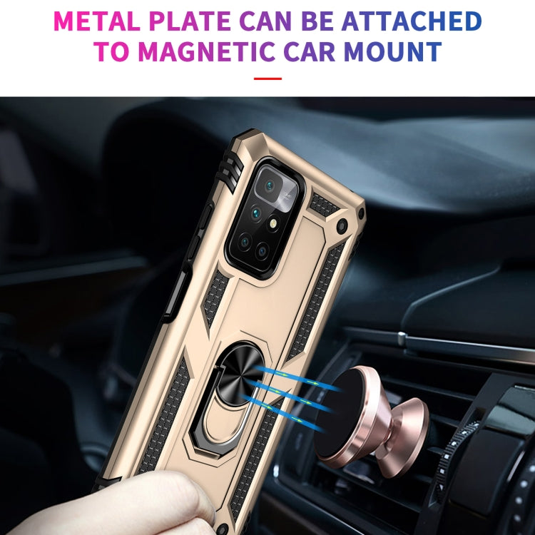 For Xiaomi Redmi 10 Shockproof TPU + PC Phone Case with 360 Degree Rotating Holder