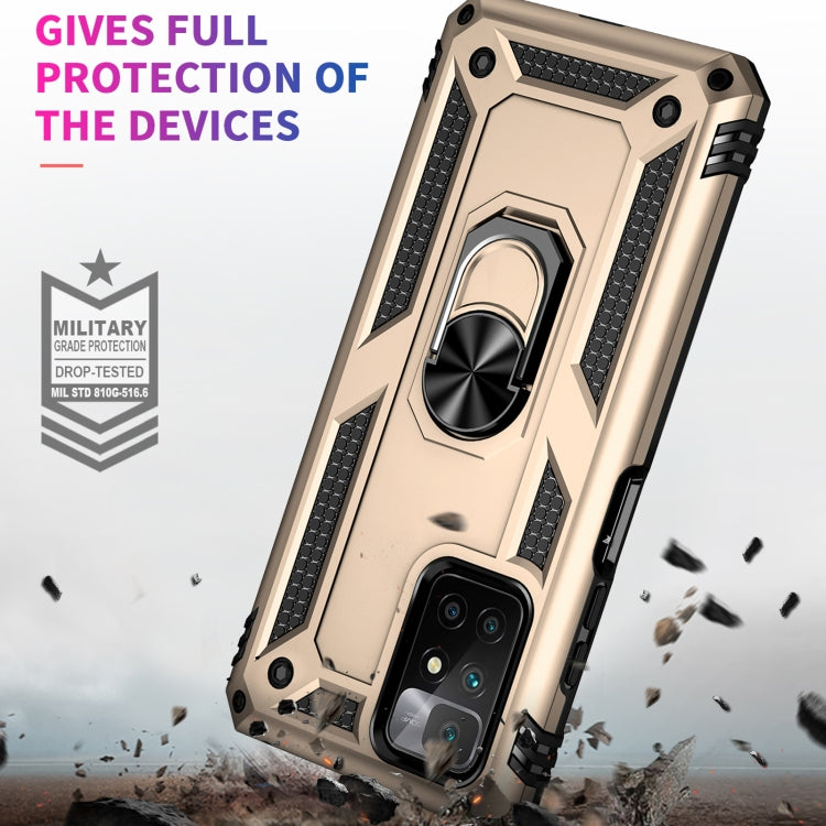 For Xiaomi Redmi 10 Shockproof TPU + PC Phone Case with 360 Degree Rotating Holder