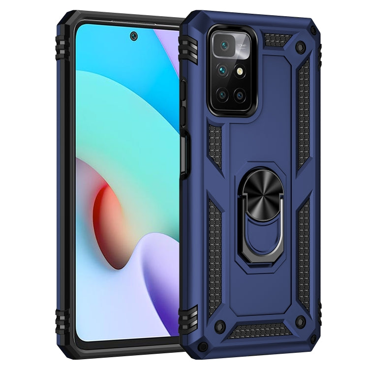 For Xiaomi Redmi 10 Shockproof TPU + PC Phone Case with 360 Degree Rotating Holder