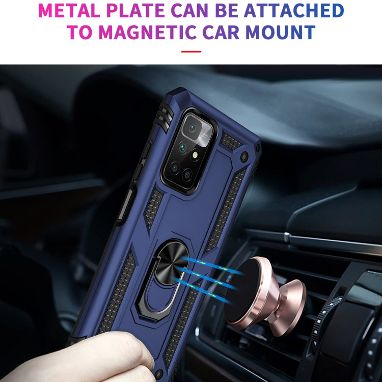For Xiaomi Redmi 10 Shockproof TPU + PC Phone Case with 360 Degree Rotating Holder