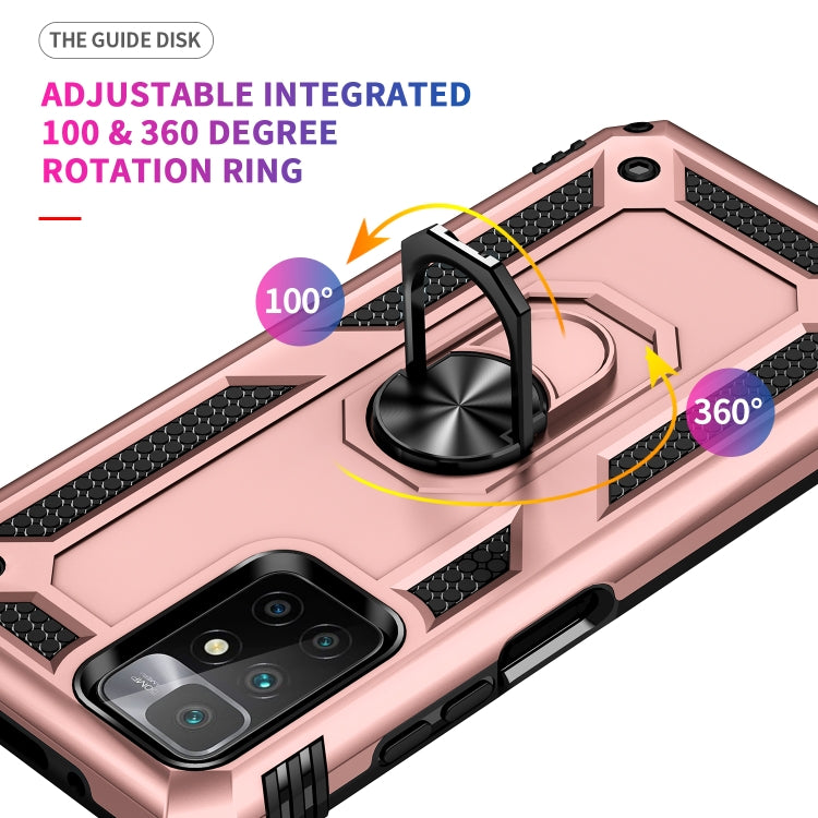 For Xiaomi Redmi 10 Shockproof TPU + PC Phone Case with 360 Degree Rotating Holder
