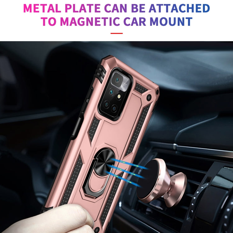 For Xiaomi Redmi 10 Shockproof TPU + PC Phone Case with 360 Degree Rotating Holder
