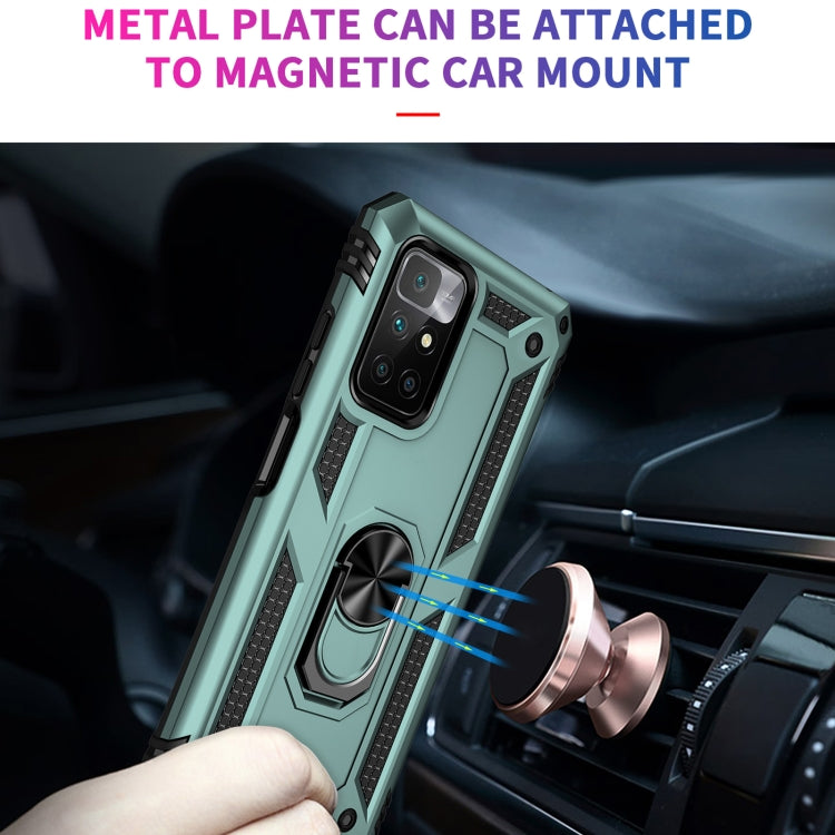 For Xiaomi Redmi 10 Shockproof TPU + PC Phone Case with 360 Degree Rotating Holder