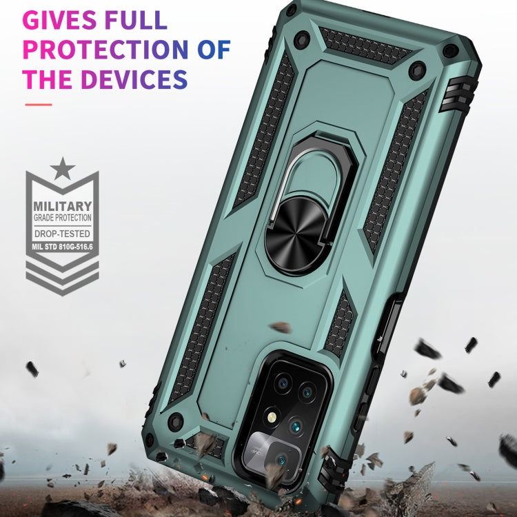For Xiaomi Redmi 10 Shockproof TPU + PC Phone Case with 360 Degree Rotating Holder