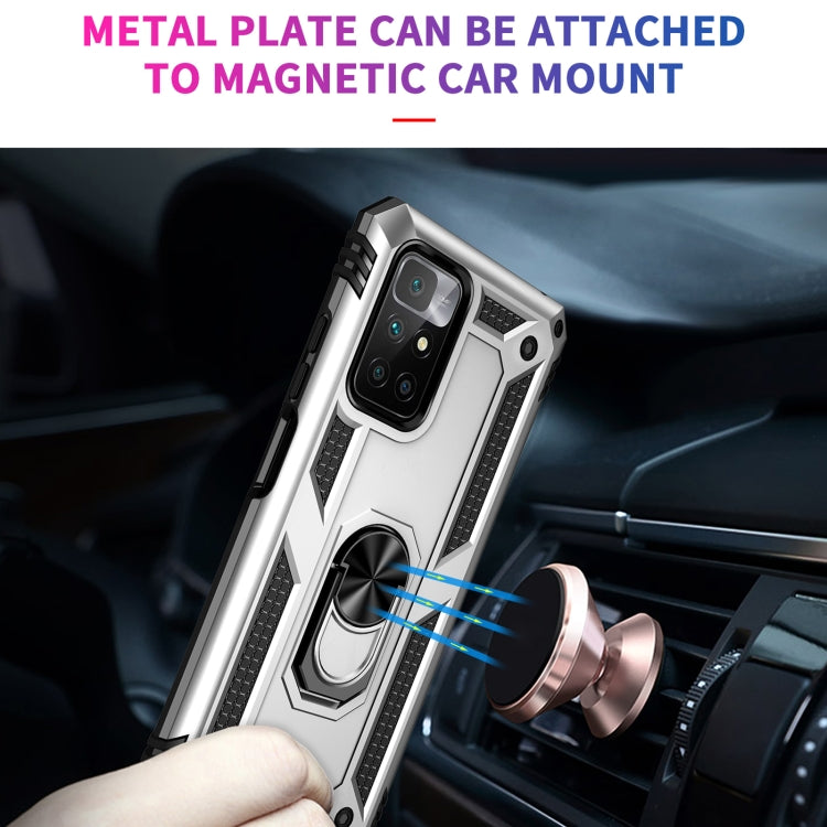 For Xiaomi Redmi 10 Shockproof TPU + PC Phone Case with 360 Degree Rotating Holder