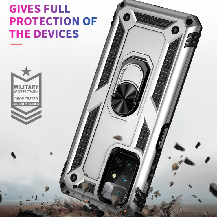 For Xiaomi Redmi 10 Shockproof TPU + PC Phone Case with 360 Degree Rotating Holder