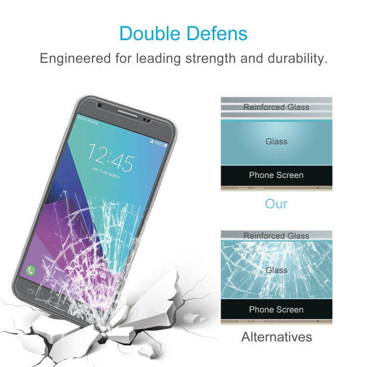 50 PCS 0.26mm 9H 2.5D Tempered Glass Film For Samsung Galaxy J3 Emerge