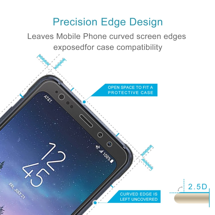 50 PCS 0.26mm 9H 2.5D Tempered Glass Film For Samsung Galaxy S8 Active