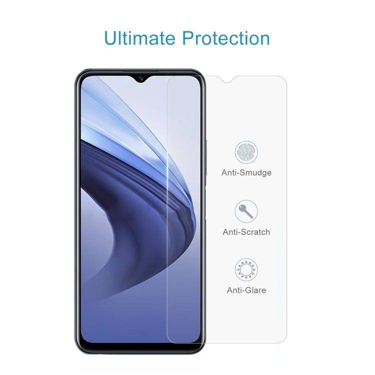 50 PCS 0.26mm 9H 2.5D Tempered Glass Film For vivo iQOO U3x
