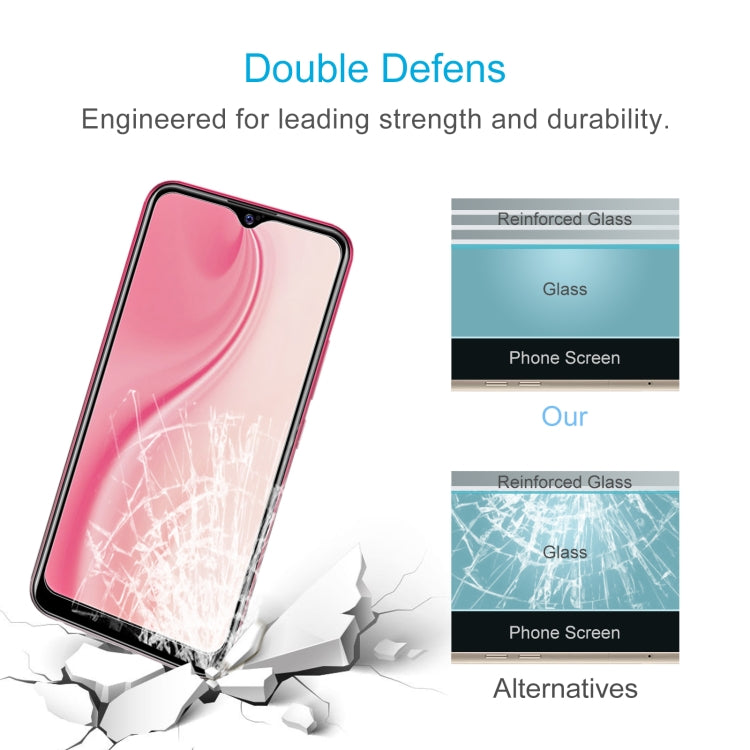 50 PCS 0.26mm 9H 2.5D Tempered Glass Film For vivo Y3s 2021 / Y54s / Y32