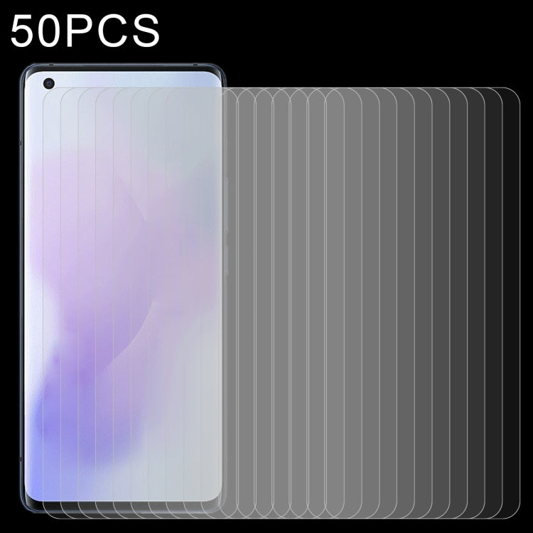 50 PCS 0.26mm 9H 2.5D Tempered Glass Film For vivo X51 5G