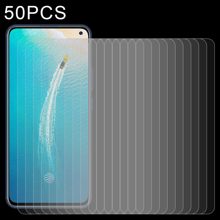 50 PCS 0.26mm 9H 2.5D Tempered Glass Film For vivo V19 Neo