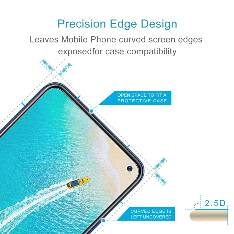 50 PCS 0.26mm 9H 2.5D Tempered Glass Film For vivo V19 Neo