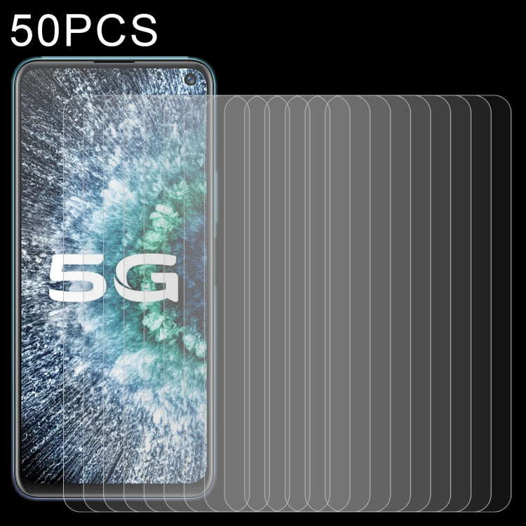 50 PCS 0.26mm 9H 2.5D Tempered Glass Film For vivo Neo3 5G