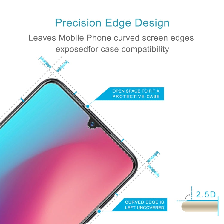 50 PCS 0.26mm 9H 2.5D Tempered Glass Film For vivo Z3