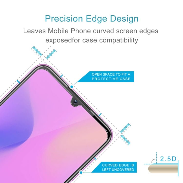 50 PCS 0.26mm 9H 2.5D Tempered Glass Film For vivo Z3i