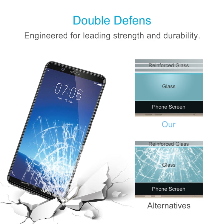 50 PCS 0.26mm 9H 2.5D Tempered Glass Film For vivo Y71