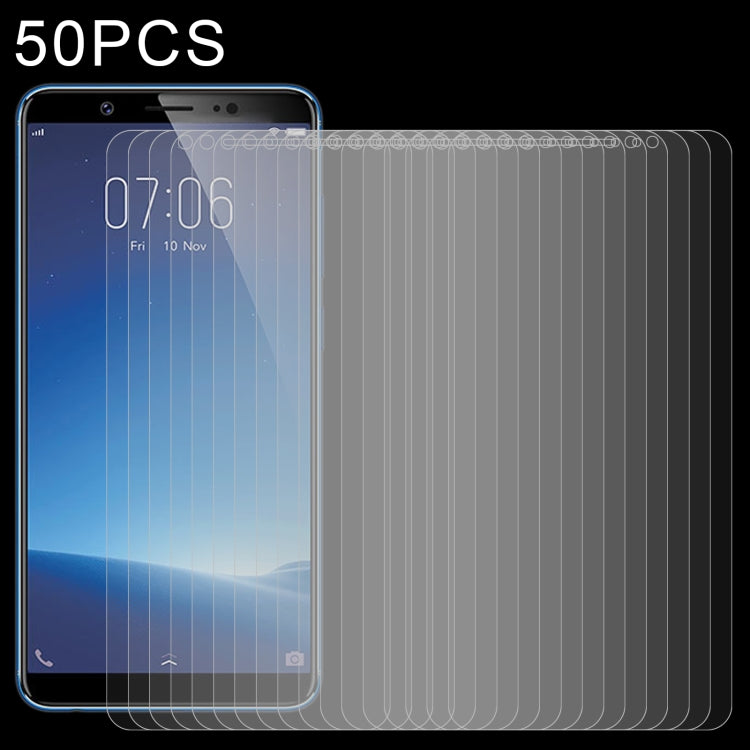 50 PCS 0.26mm 9H 2.5D Tempered Glass Film For vivo V7