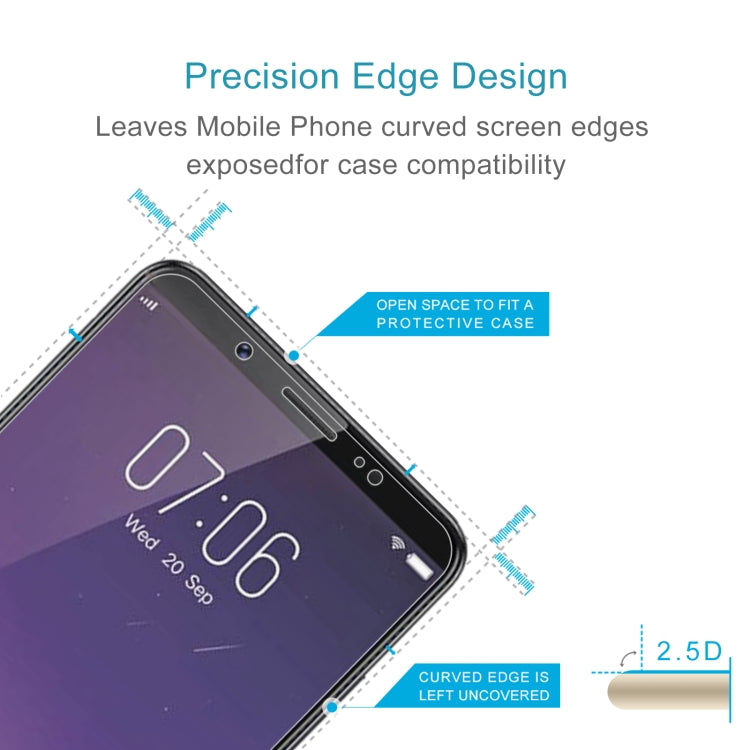 50 PCS 0.26mm 9H 2.5D Tempered Glass Film For vivo Y79