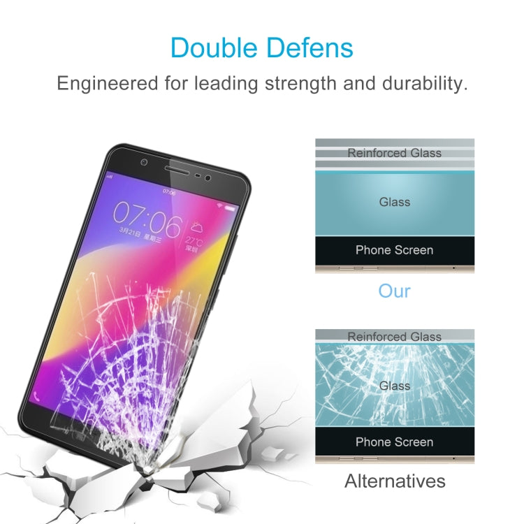 50 PCS 0.26mm 9H 2.5D Tempered Glass Film For vivo Y69