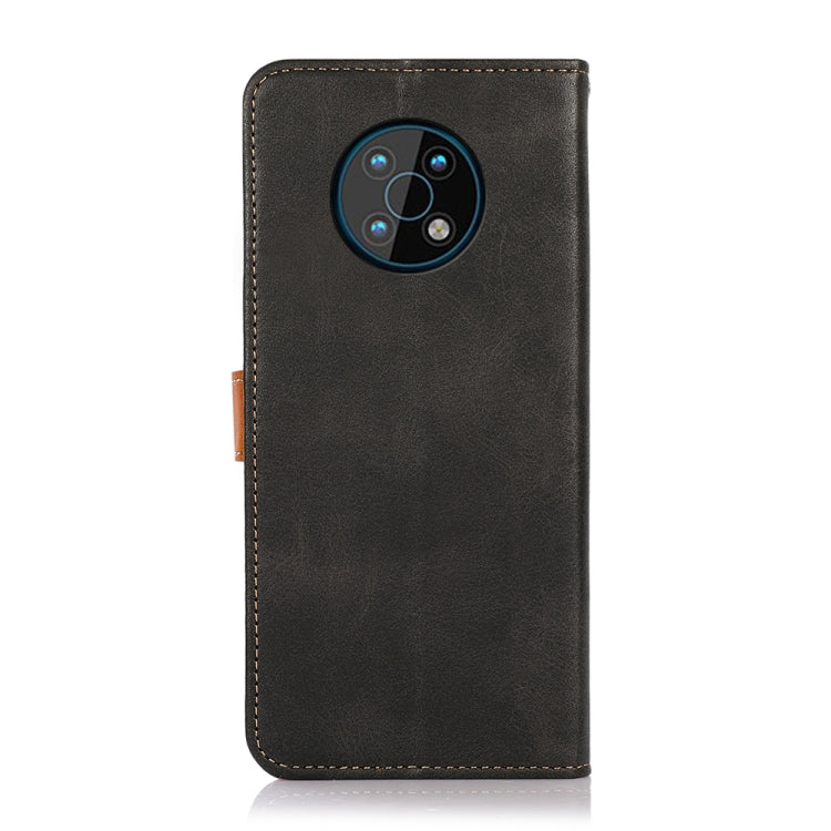 For Nokia G50 KHAZNEH Dual-color Cowhide Texture Flip Leather Phone Case