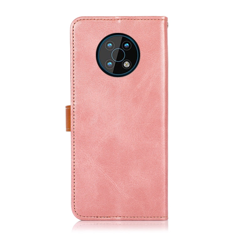 For Nokia G50 KHAZNEH Dual-color Cowhide Texture Flip Leather Phone Case
