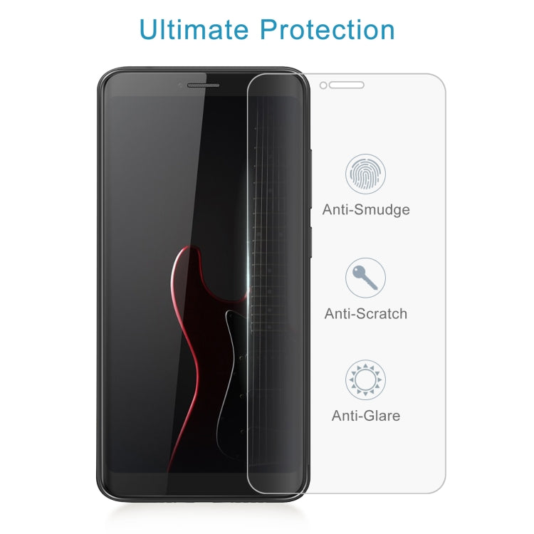 10 PCS 0.26mm 9H 2.5D Tempered Glass Film For BLUBOO D6