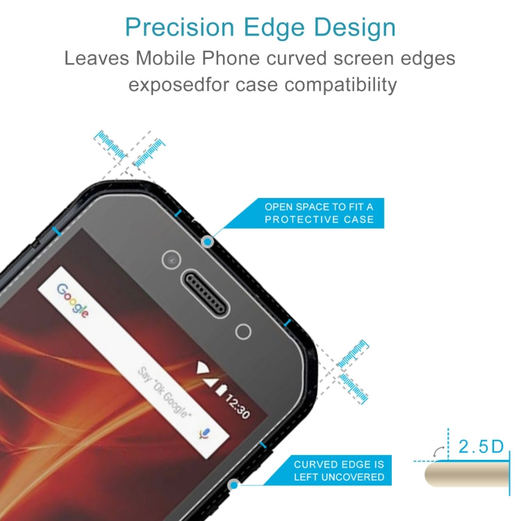 10 PCS 0.26mm 9H 2.5D Tempered Glass Film For CAT S31