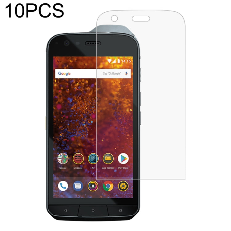 10 PCS 0.26mm 9H 2.5D Tempered Glass Film For CAT S61
