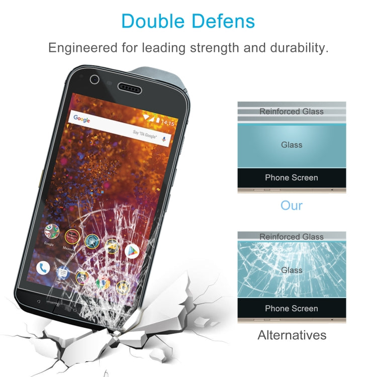 10 PCS 0.26mm 9H 2.5D Tempered Glass Film For CAT S61