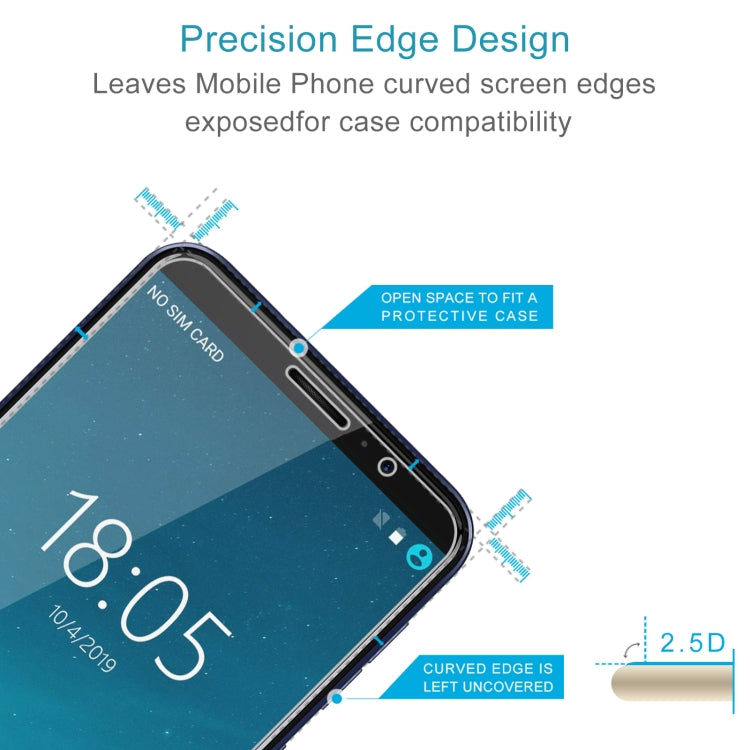 10 PCS 0.26mm 9H 2.5D Tempered Glass Film For Cubot J5