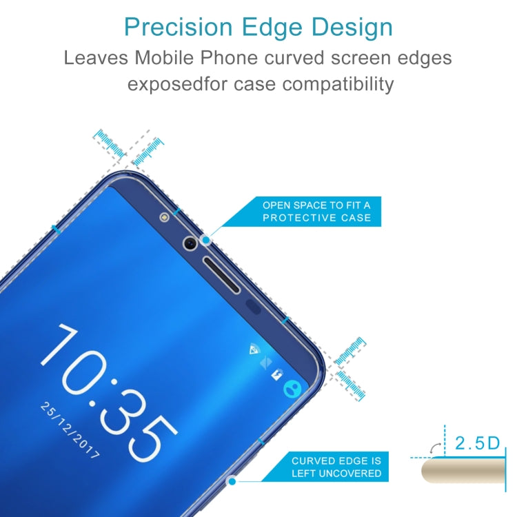 10 PCS 0.26mm 9H 2.5D Tempered Glass Film For Cubot X18 Plus
