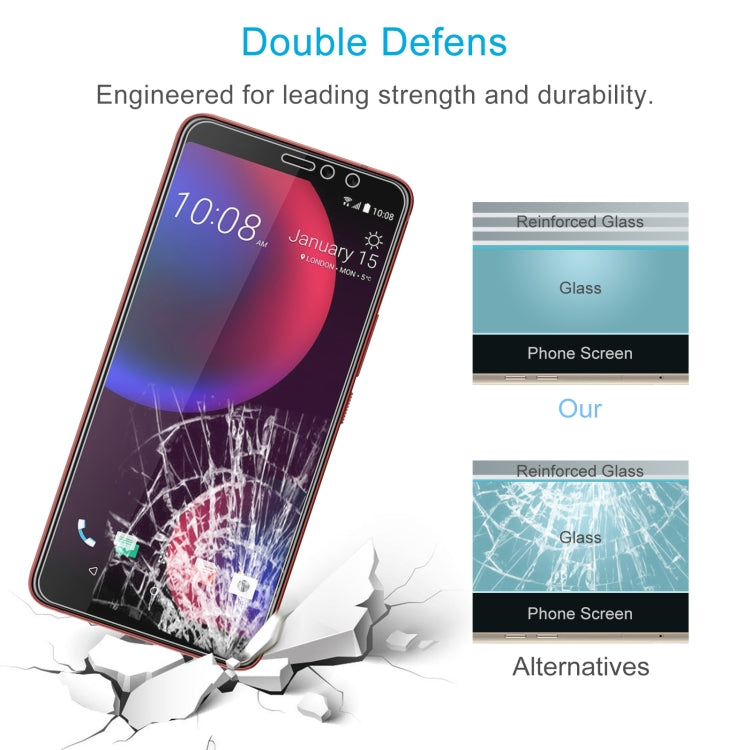 10 PCS 0.26mm 9H 2.5D Tempered Glass Film For HTC U11 Eyes