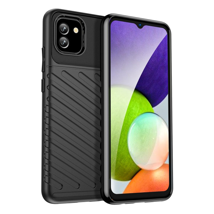 For Samsung Galaxy A03 164mm EU Version Thunderbolt Shockproof TPU Soft Phone Case