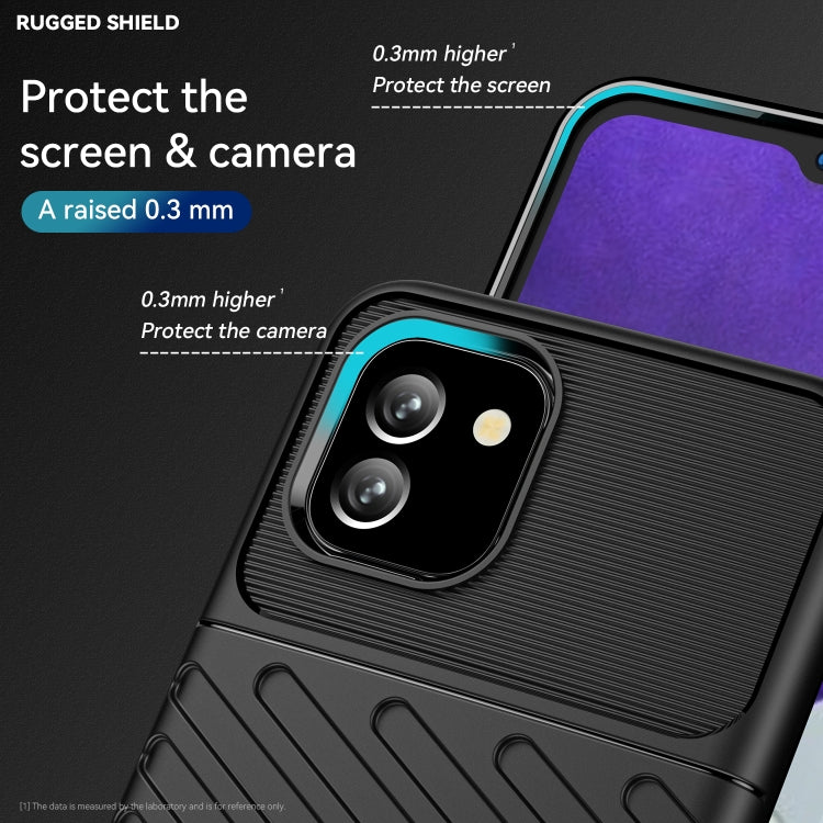 For Samsung Galaxy A03 164mm EU Version Thunderbolt Shockproof TPU Soft Phone Case