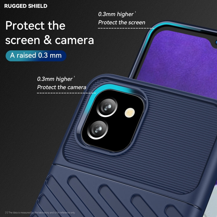 For Samsung Galaxy A03 164mm EU Version Thunderbolt Shockproof TPU Soft Phone Case