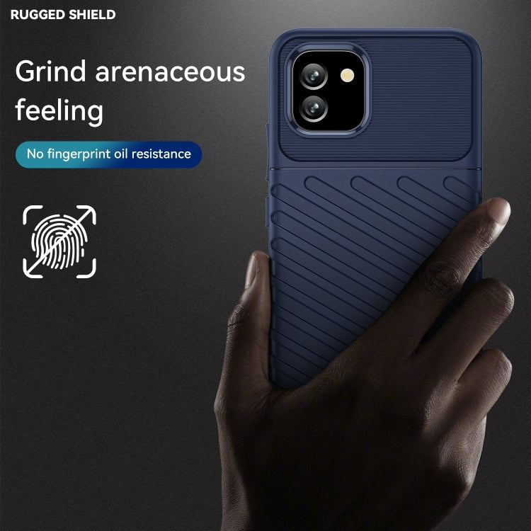 For Samsung Galaxy A03 164mm EU Version Thunderbolt Shockproof TPU Soft Phone Case