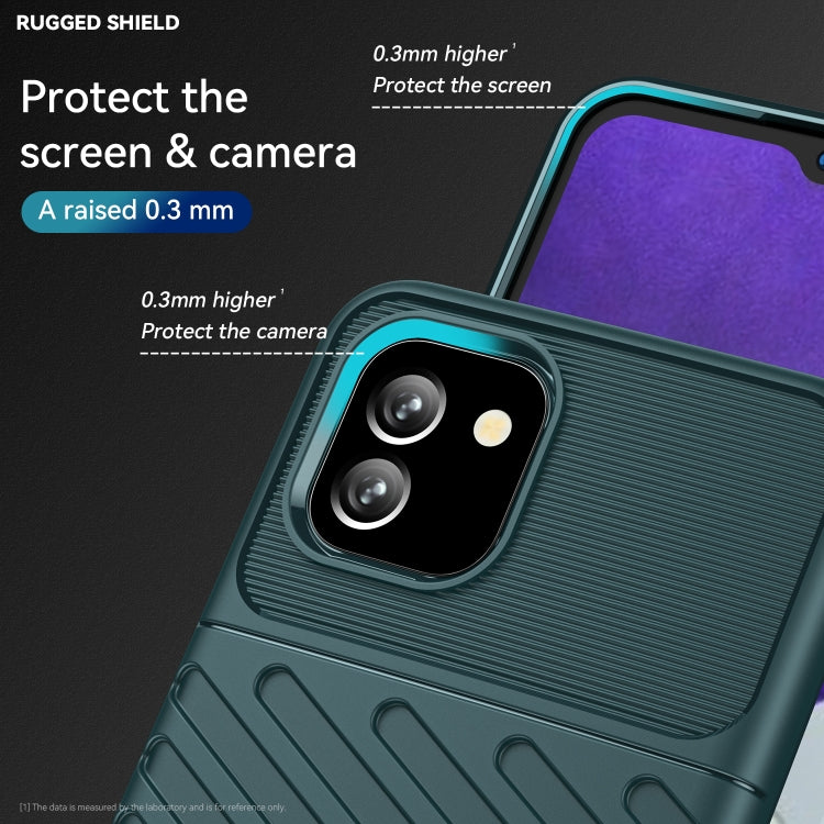 For Samsung Galaxy A03 164mm EU Version Thunderbolt Shockproof TPU Soft Phone Case